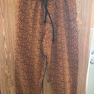 Leopard Print Joggers with Black Levi’s Drawstring
